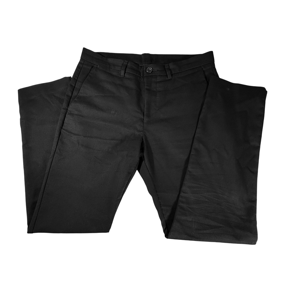 Calvin Klein Mens Black Stretch Dress Pants Trousers‎ W32 L30 S766-0001